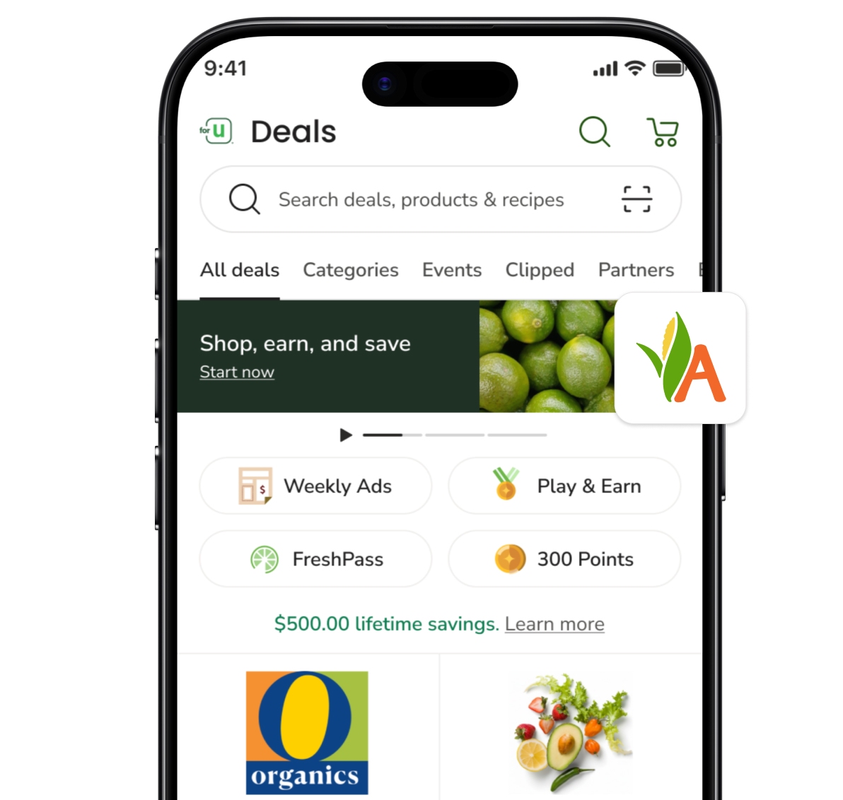 Amigos APP Deals Tab